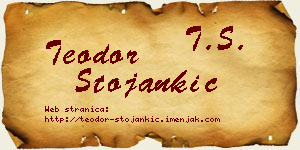 Teodor Stojankić vizit kartica